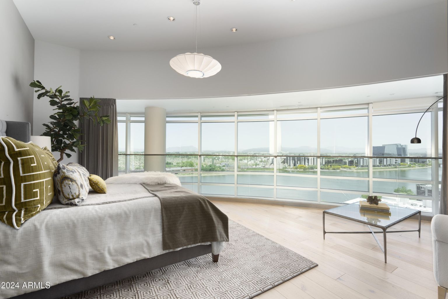 Panoramic mountain views from Bridgeview upper floors