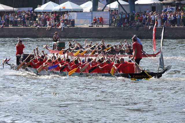 Dragon Boat Festival on Tempe Town Lake near Bridgeview Condominiums