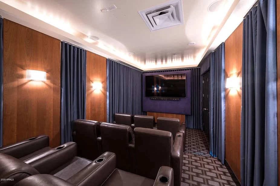 Theater Room with 85” UHD TV