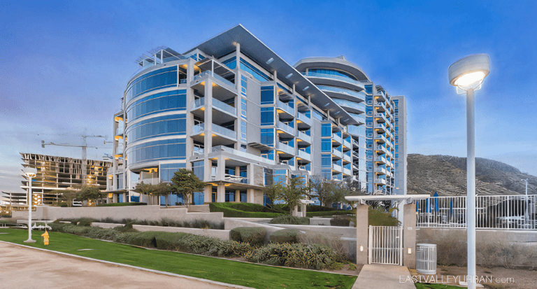 Bridgeview Condominiums 12-story high-rise overlooking Tempe Town Lake